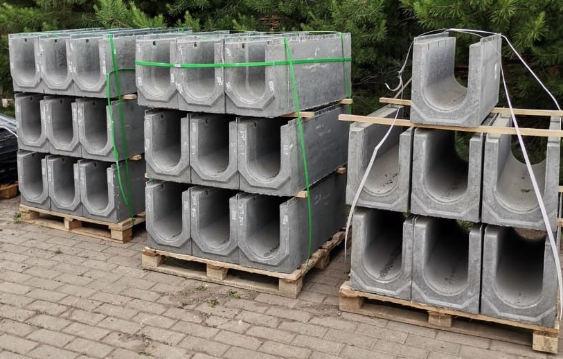 Лотки бетонные с решеткой ЖБИ Волгоград